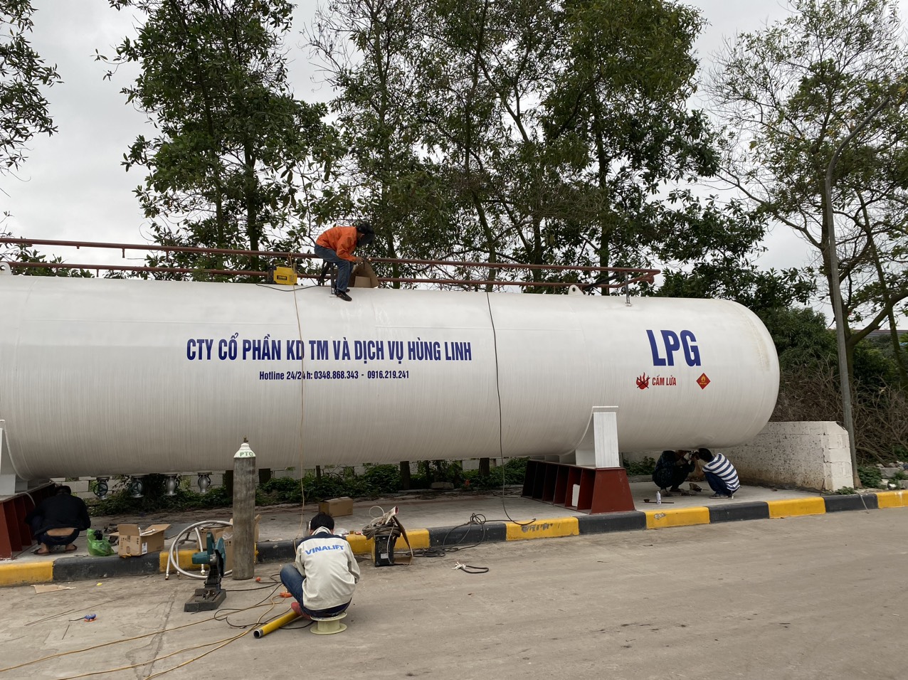 Thi công trạm gas LPG tại Bình Phước